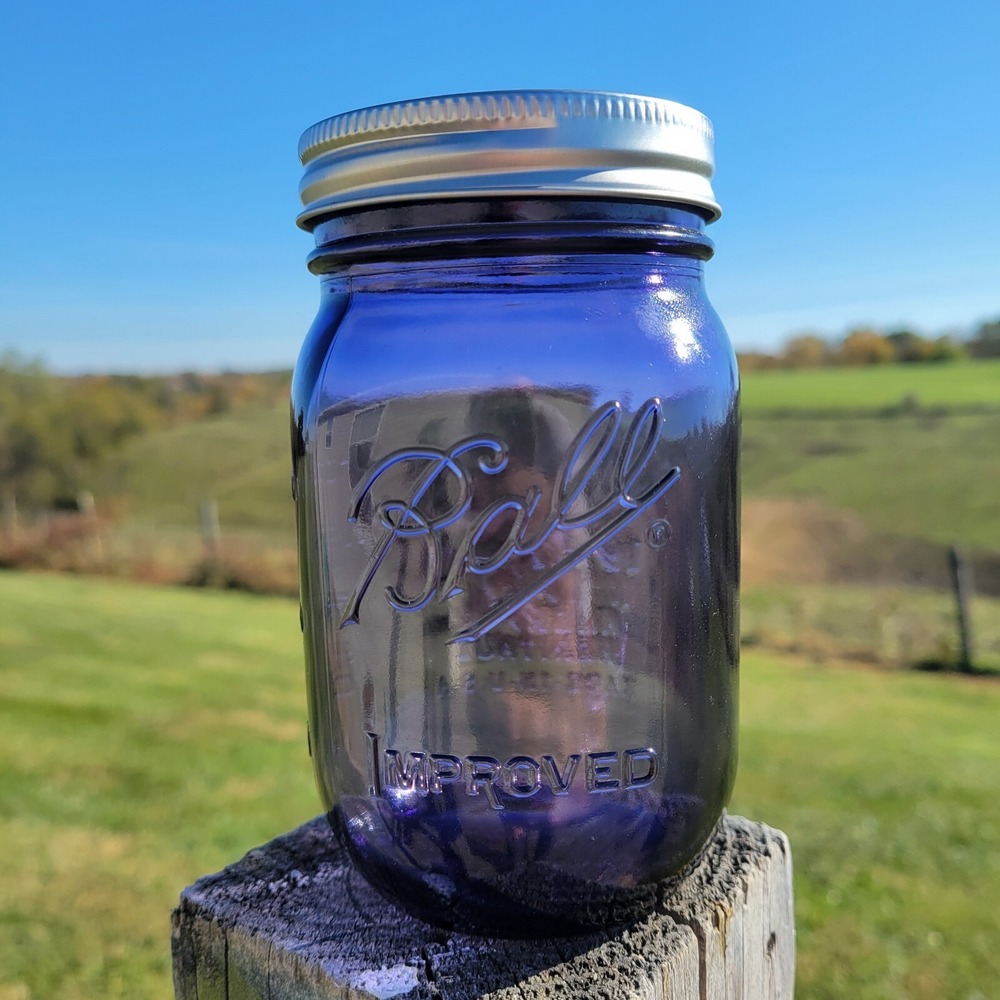 1 Purple Glass Mason Jar Lid & Band PINT American Heritage Limited Edition Coll.